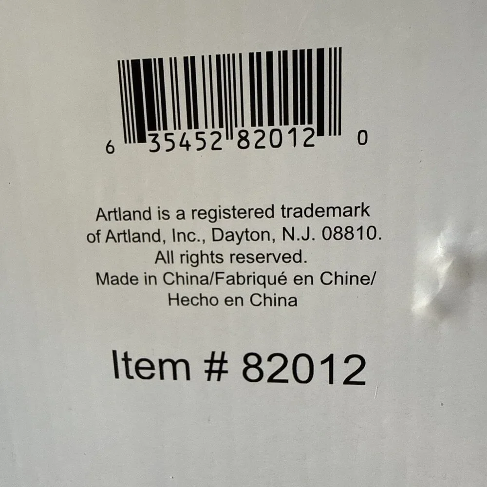 Artland Simplicity Glass Punch Bowl 8 Piece Set - Bowl, Ladle, 6 Cups Orig. Box
